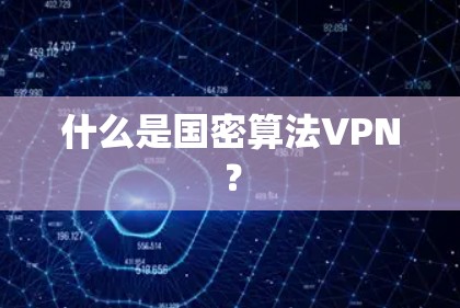 什么是国密算法VPN？