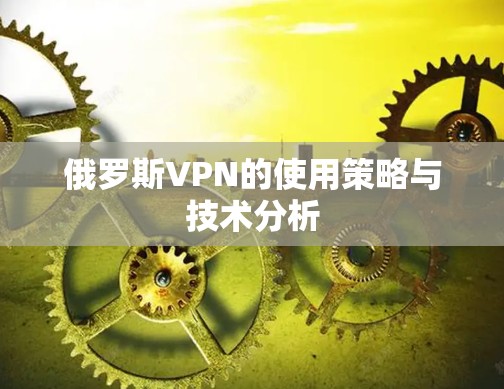 俄罗斯VPN的使用策略与技术分析