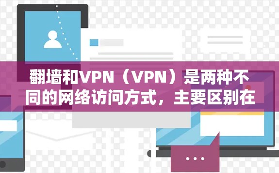 翻墙和VPN（VPN）是两种不同的网络访问方式，主要区别在于它们的网络访问权限和使用限制。以下是对它们的区别和比较的详细解释